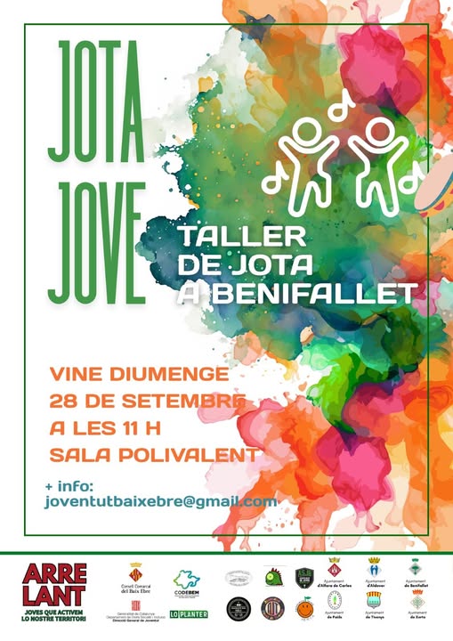 Traditional Jota Dance Workshop Photo of the Traditional Jota Dance workshop for young people poster