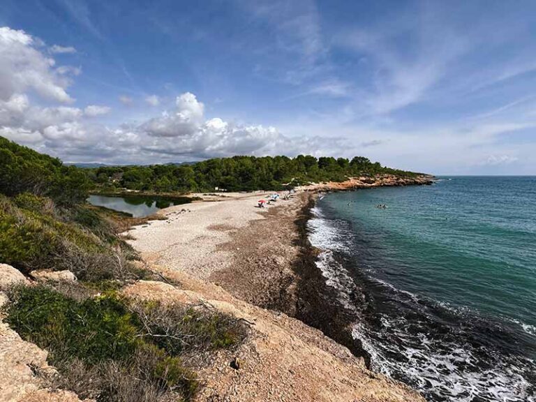 One of the beautiful beach coves of L'Ametlla de Mar