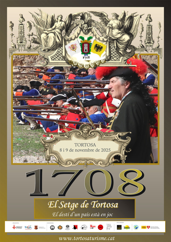 Het Beleg van Tortosa 1708 Historische Re-enactment Affiche voor de belegering van Tortosa